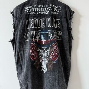 2012 Sturgis 🏍️ Bike Week Vest💀☠️🏴‍☠️